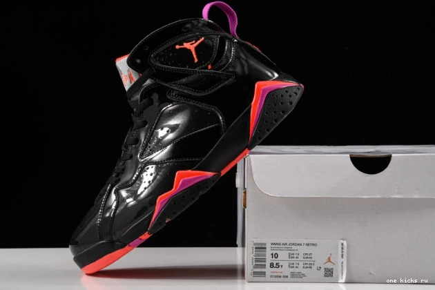 Rep Onekick 313358-006 Air Retro 7 Jordan Patent Black 0714